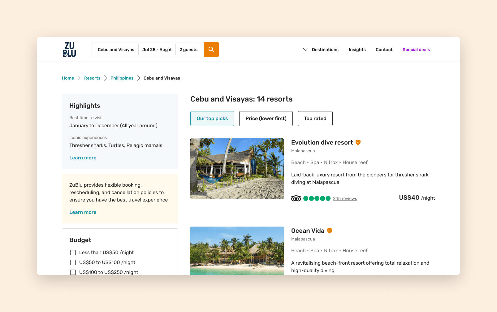 Suppliers search tool